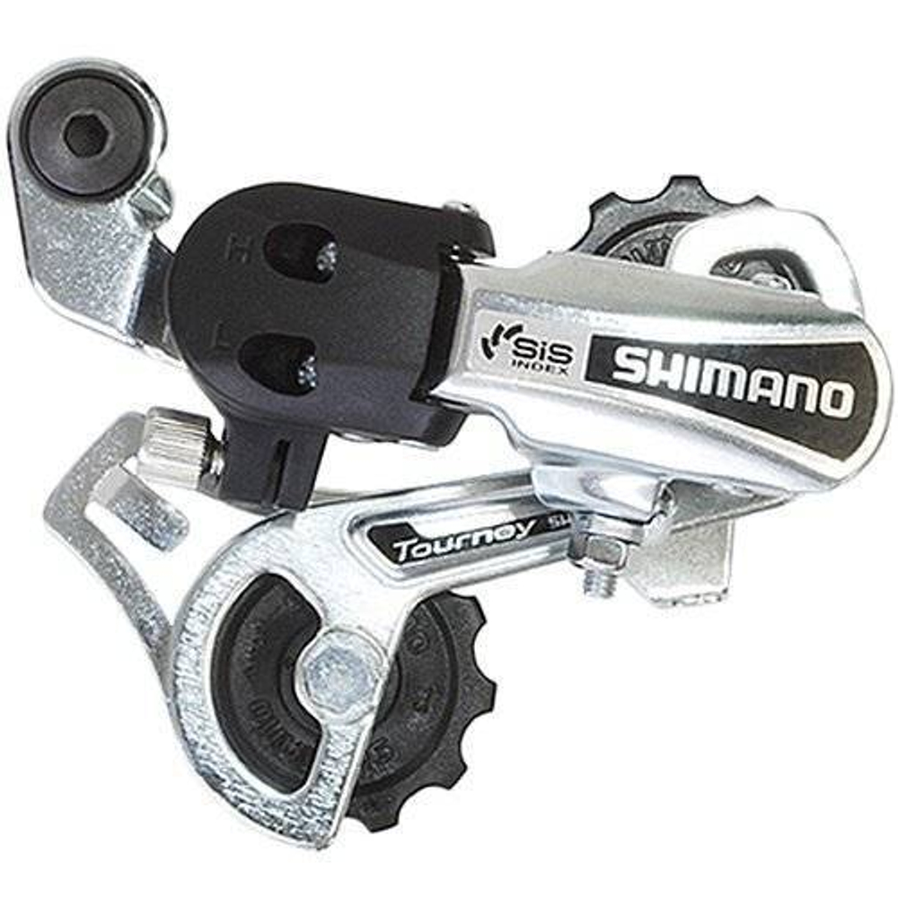 Перек-ль задний Shimano Tourney, TY21-A, SS, 6ск. крепление на болт, цв. серебр., без уп.
