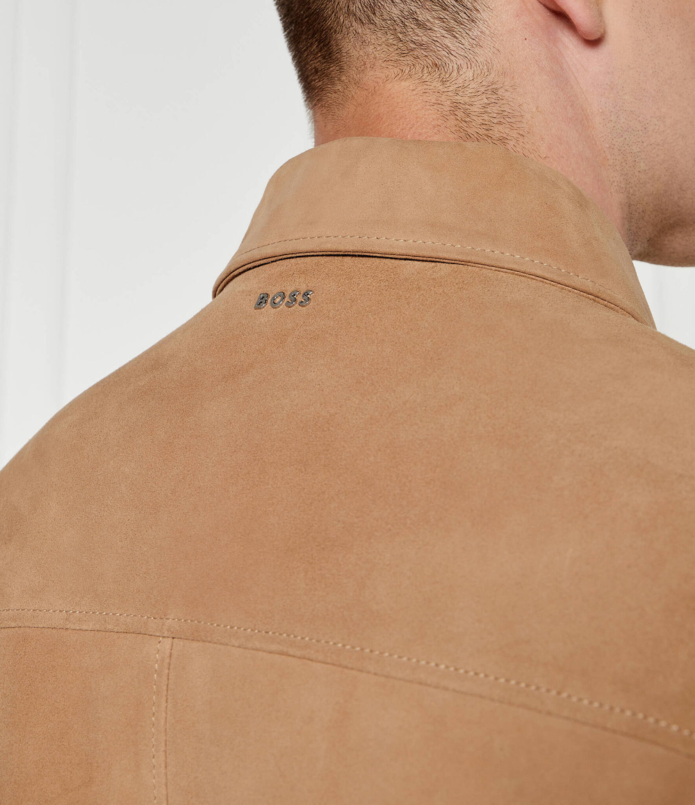 Кожаная куртка malbano4 BOSS BLACK - бежевый(50510178)