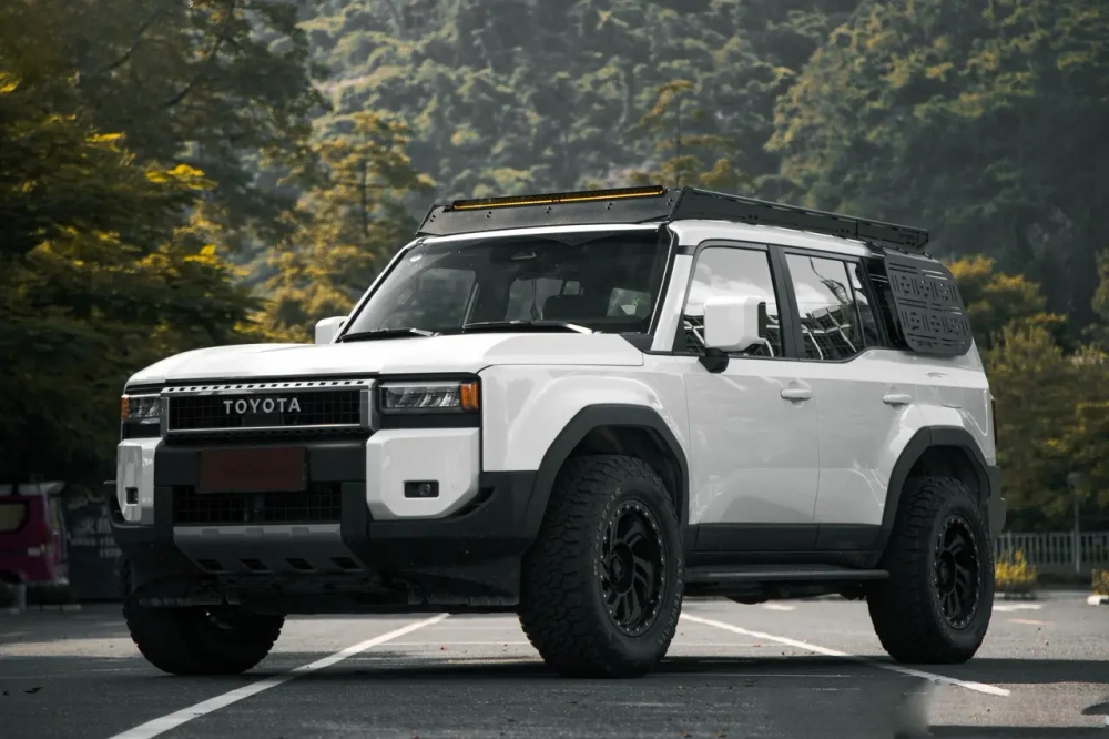 Платформа на крышу с боковой Molle панелью на Toyota Land Cruiser Prado 250 LC250 Крузак Прадо ящик Маркиза багажник