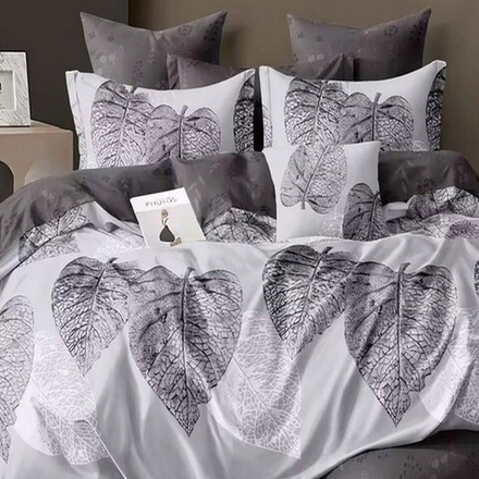 Комплект постельного белья "АВТ. 719", сатин, 100% хлопок, Россия. Пододеяльник на молнии!!!