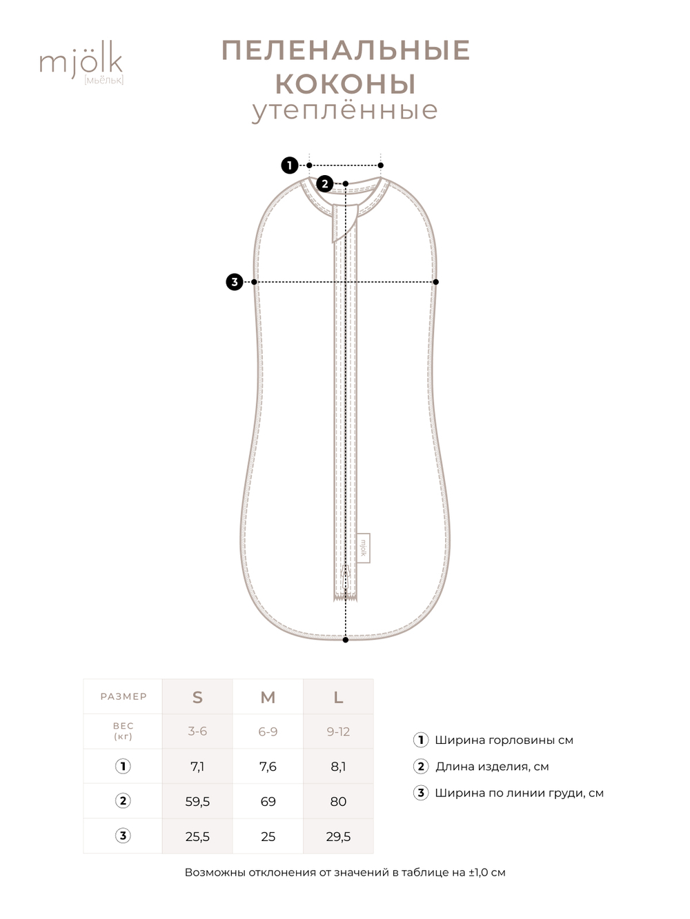 Утеплённый кокон Mjölk Тигрята