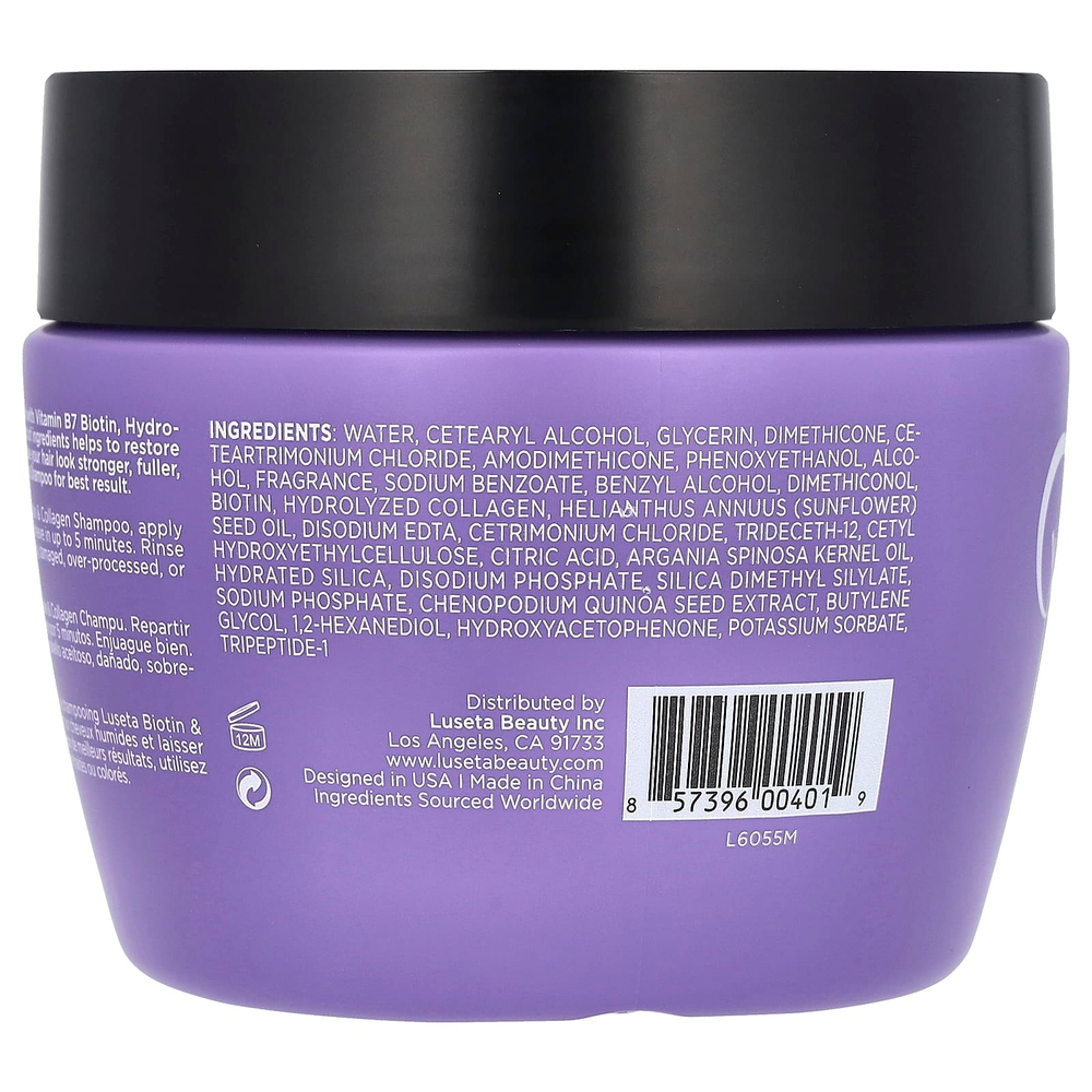 Luseta Beauty, Биотин и коллаген, маска для волос, 500 мл (16,9 жидк. унц.)