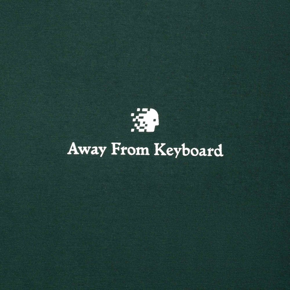 Футболка AFK by Scrrreen Life vest under your seat Темно-зеленая