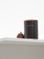 Банка керамическая для хранения кофе, 650 мл, черная