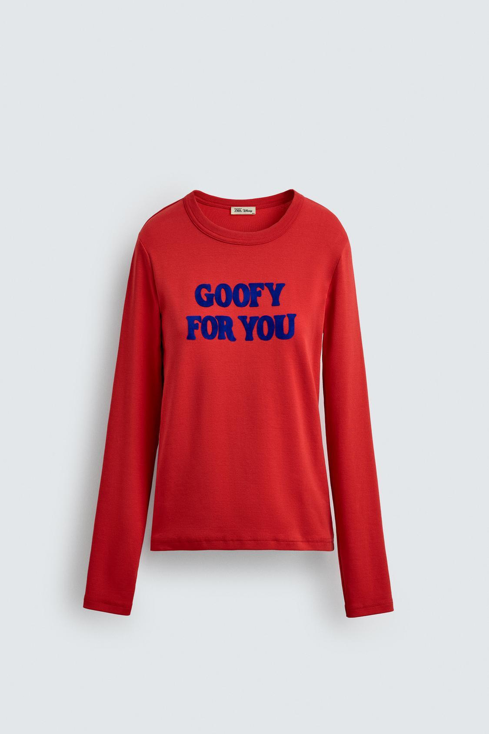 ZARA HARRY LAMBERT X DISNEY ФУТБОЛКА С НАДПИСЬЮ, КРАСНЫЙ