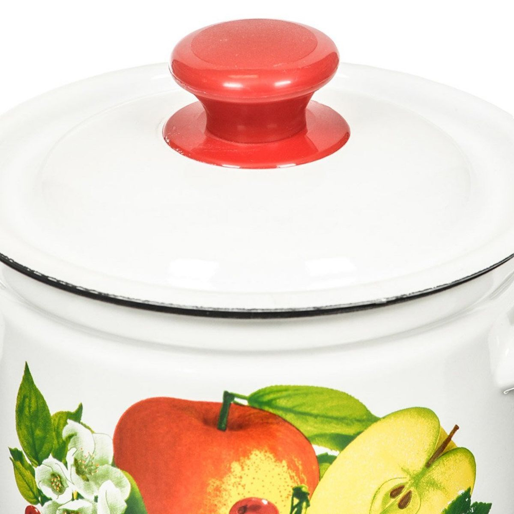 Кастрюля сталь, эмал, 2 л, с крыш, Керчь, 41704-102/6, в асс