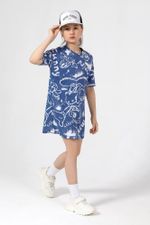 Туника для девочки Позитив-6 Виотекс ИНДИГО