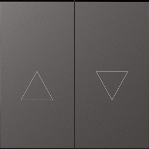 Клавиша 2-я со стрелками для жалюзи, матовый титан, серия S08