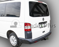 Фаркоп Лидер-плюс для Volkswagen Transporter/Caravelle/Multivan T5,T6 2003-2024 без выреза бампера. Тип шара: E. Нагрузки: 1500/100 кг, (без электрики в комплекте) - V111-E