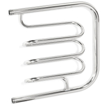 Полотенцесушитель Фокстрот, 50х50х1", нерж сталь, с креп, Aquater, Лиана