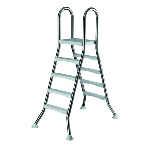 Лестница 4+4 ст. (нерж. сталь, ABS-пластик) h=1,20м