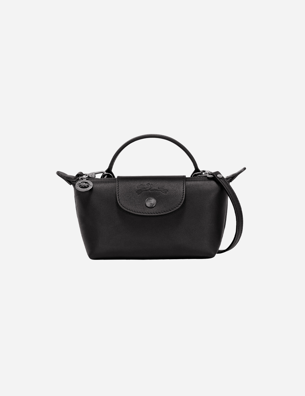 Longchamp Le Pliage Xtra XS Pouch Leather "Black"