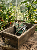 Ящик декоративный "Майоран" 36x16xH12 см из дерева для декора от CAMPO Home & Garden