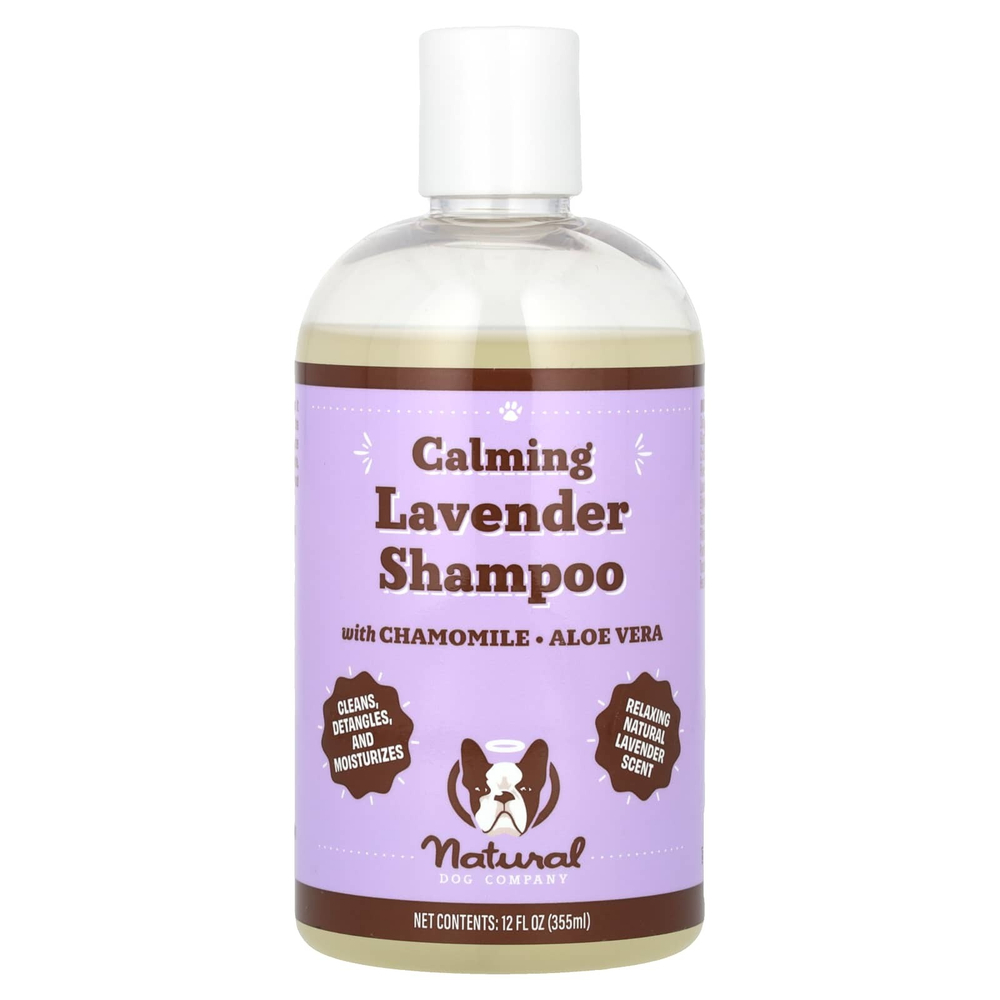 Natural Dog Company, Успокаивающий шампунь с лавандой и ромашкой, алоэ вера, 355 мл (12 жидк. унц.)