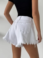 Шорты джинсовые короткие клеш