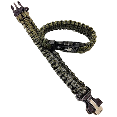 Браслет для Выживания (Свисток Огниво Веревка 4.2м)