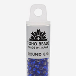 Японский бисер TOHO Round 8/0 (№28), с внутренним серебрением, прозрачный