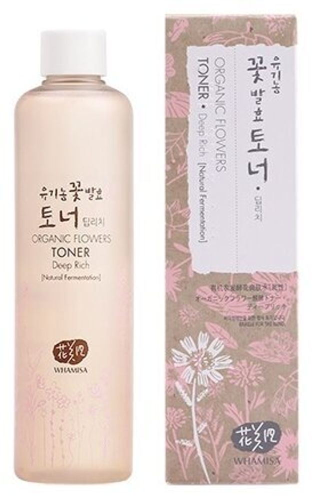 WHAMISA Organic Flowers Toner Deep Rich 300 ml