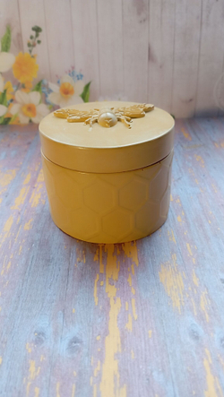 Шкатулка Пчелка, гипс, медовая