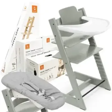 Стульчик для кормления STOKKE Tripp Trapp комплект 4 в 1 (Glacier Green)