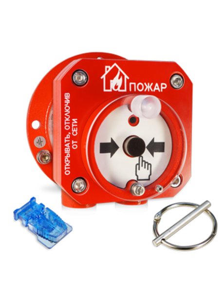 С2000 Спектрон-512-Exd-Н-ИПР-В из нержавеющей стали. Извещатель пожарный ручной взрывозащищенный адр