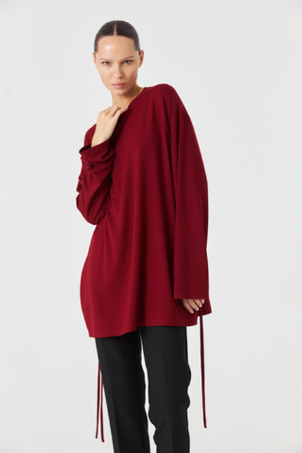 Лонгслив с завязками