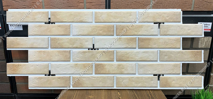 Клинкерная фасадная термопанель, плитка BestPoint Retro Brick Salt, ППС (пенополистирол), 1025x455 толщина 60 мм