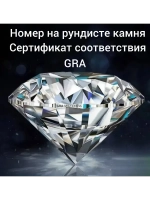 Муассанит 1 карат (6.5мм)