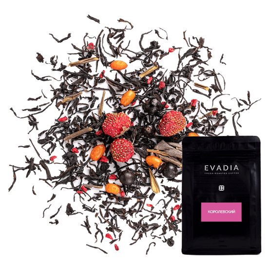 Чай EvaDia "Королевский" черный с добавками 100г