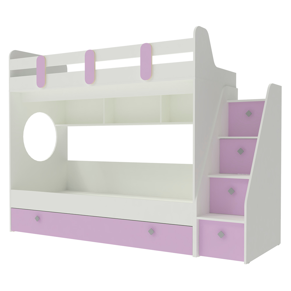 Кровать двухъярусная КарИВи Фортуна-3 Белый  Ирис