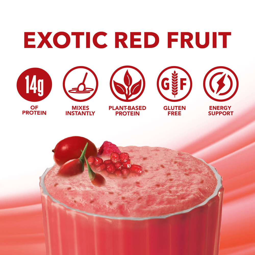 NaturesPlus, Spiru-Tein®, протеиновый порошок, со вкусом экзотических красных фруктов, 504 г (1,1 фунта)