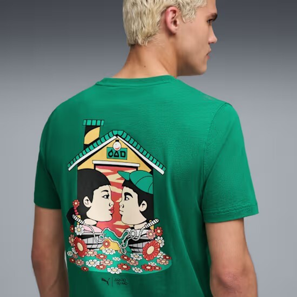 PUMA X SQUID GAME ФУТБОЛКА, ЗЕЛЕНЫЙ