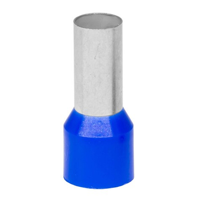 Наконечник-гильза с изол. фланцем для жилы сечением 120кв.мм, длина контактной части  27мм, синий
