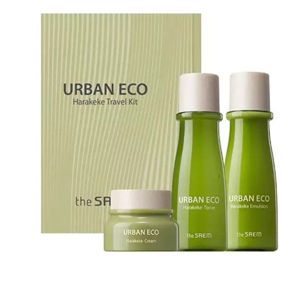 Мини-набор для лица с экстрактом новозеландского льна - The Saem Urban Eco Harakeke Mini 3 Set