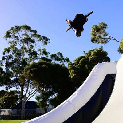 Надувная подушка «FlyBag» для байк-трюков и прыжков, 5,6×4,6×2,5 м