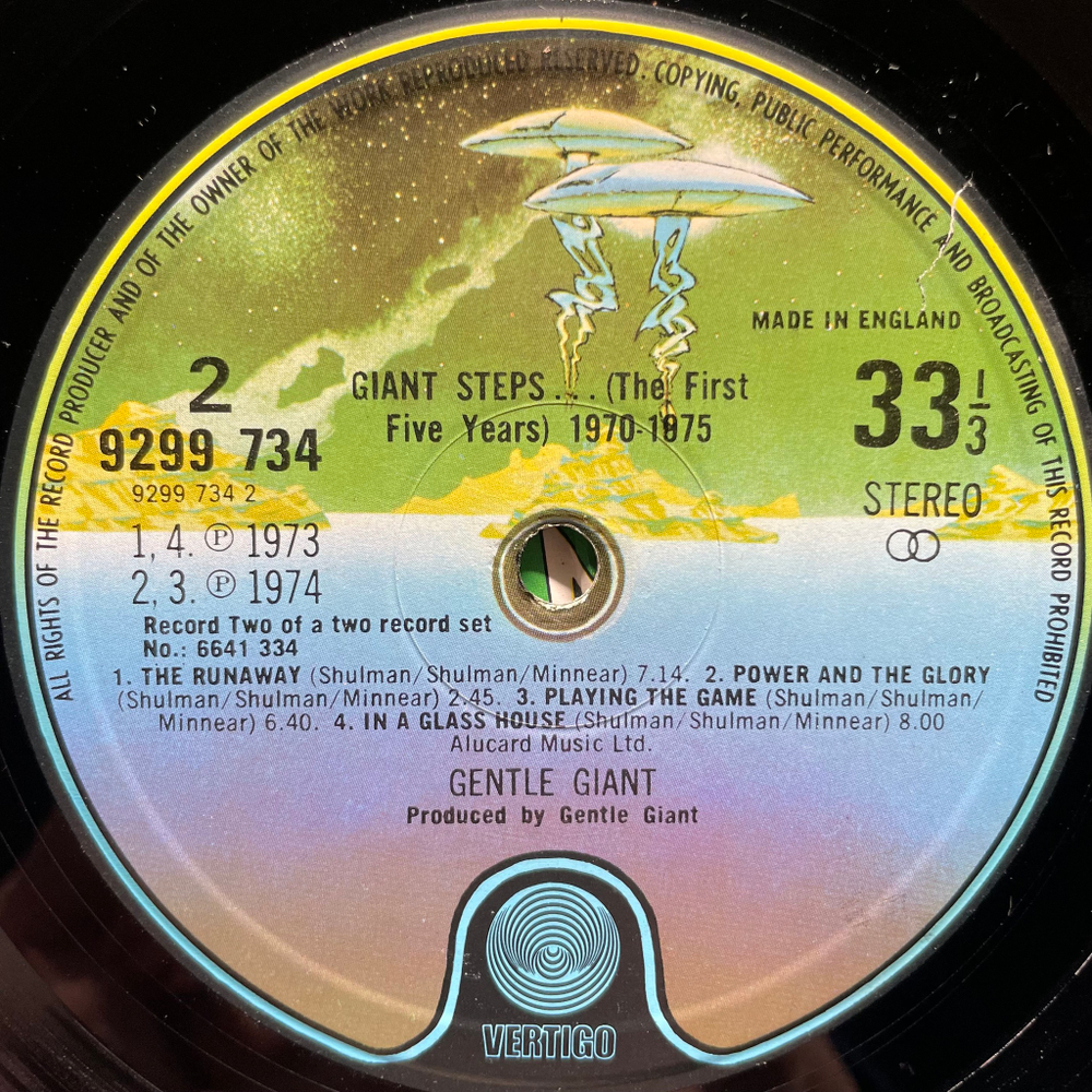 Gentle Giant ‎– Giant Steps... The First Five Years 2LP (Англия 1975г.)
