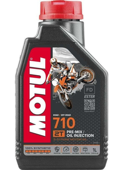 Моторное масло синтетическое MOTUL 710 2Т 1Л.