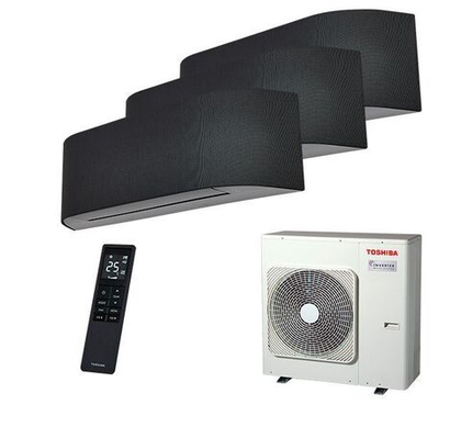 Мульти сплит-система Toshiba на 3 комнаты (25+25+25 кв.м.) HAORI