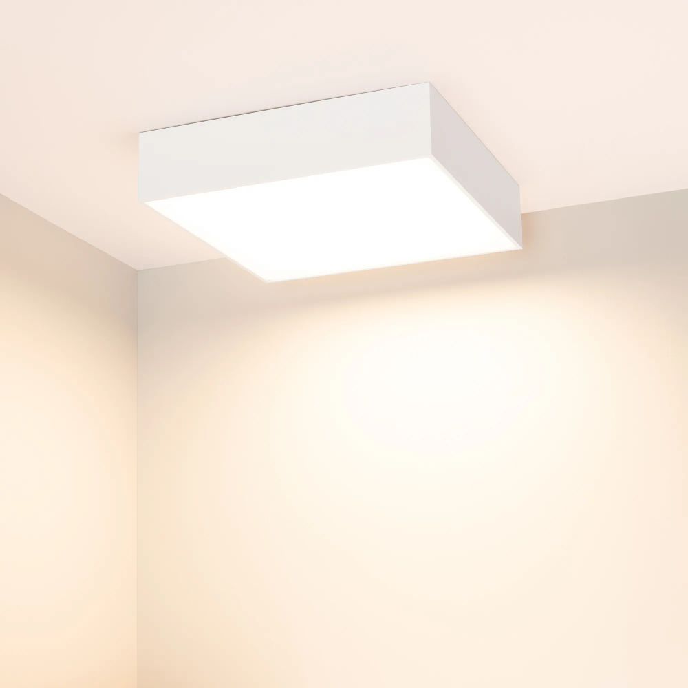 Светильник SP-QUADRO-S250x250-25W Warm3000 (WH, 120 deg, 230V) (Arlight, IP40 Металл, 3 года) 034787