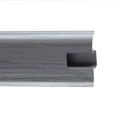 Пластиковый плинтус Royce 58 мм (2200x58x20) 855 Серебристый Жемчуг