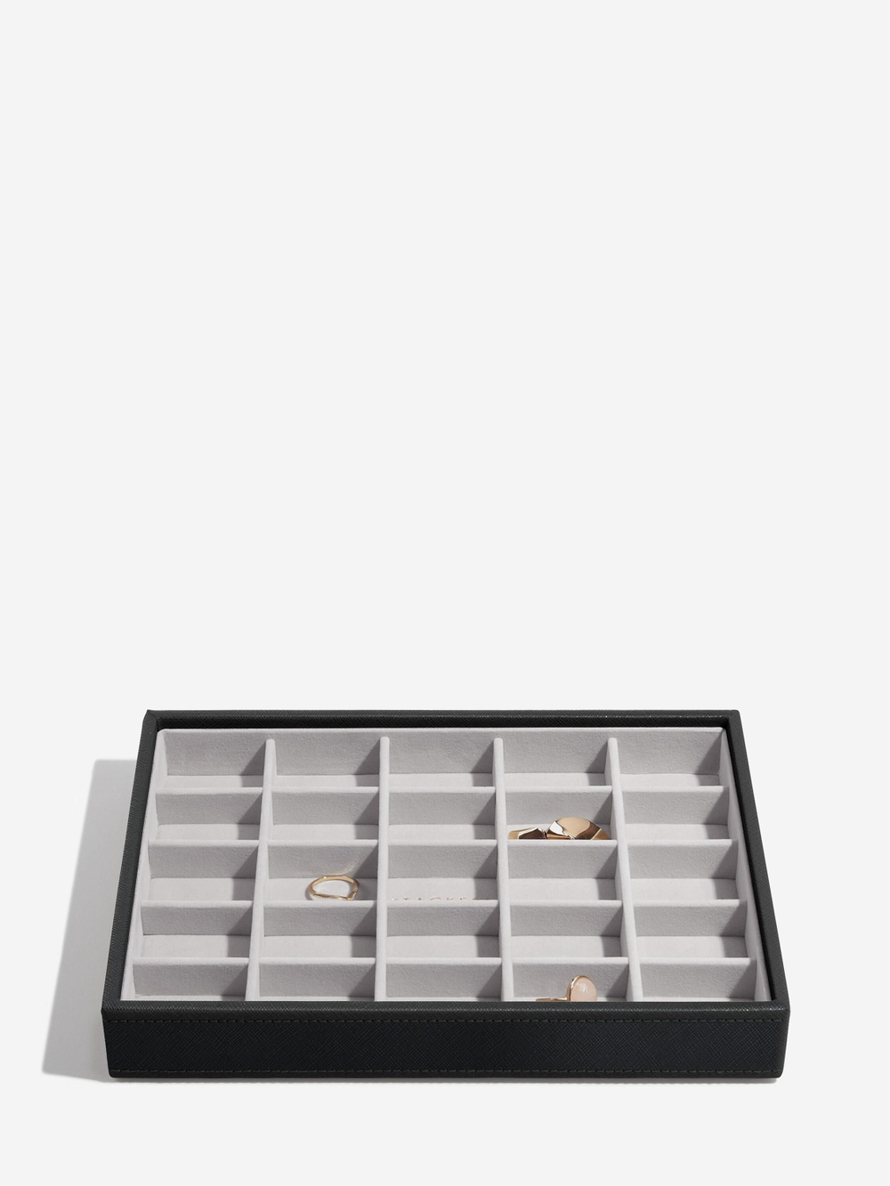 Органайзер для украшений и часов Stackers Classic Jewellery Box, 3 секции -Dove Grey & Rose (Navy Blue / темно-синий / Navy Blue / Органайзер с крышкой)