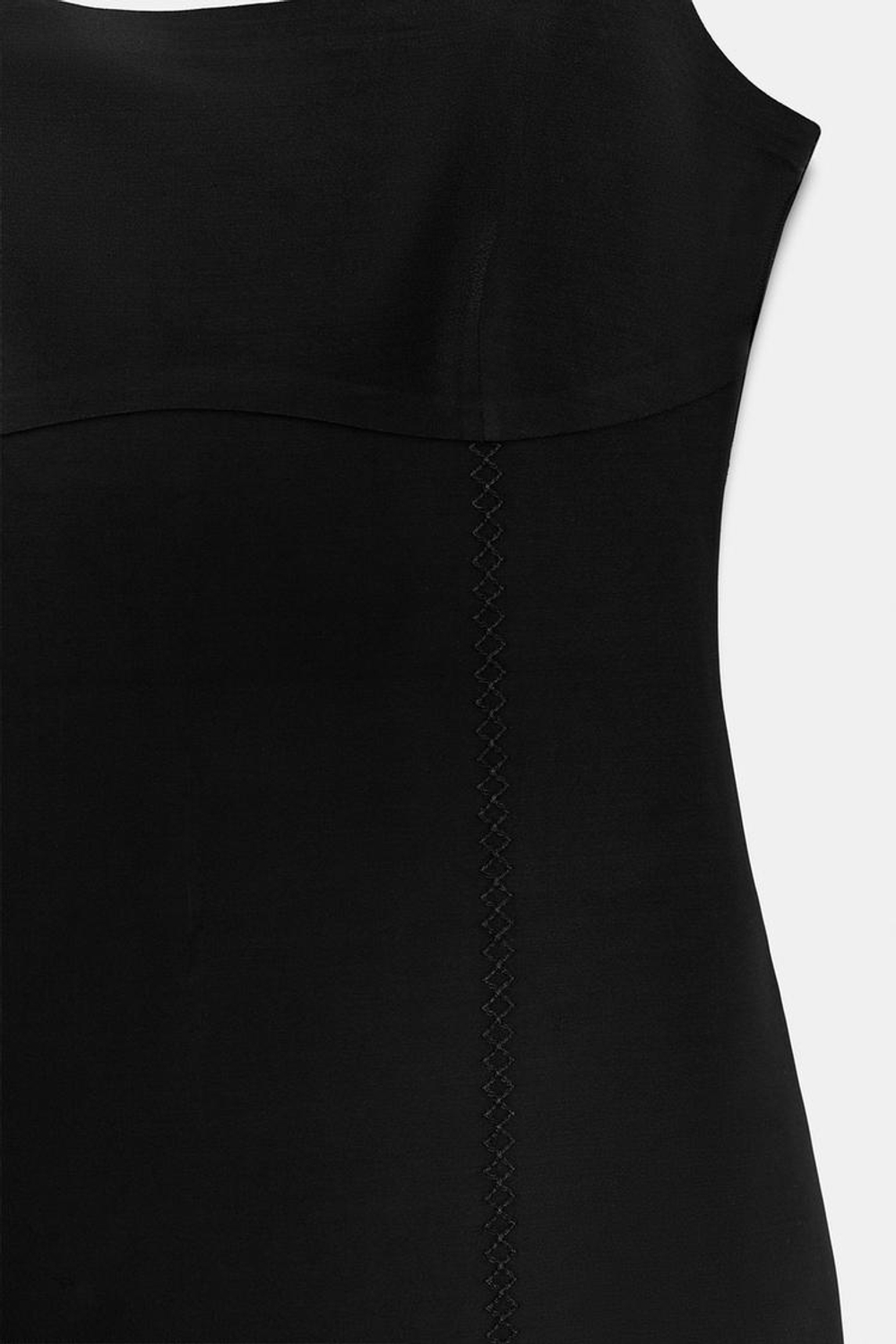 ZARA ПРИТАЛЕННОЕ ПЛАТЬЕ МИДИ, ЧЕРНЫЙ