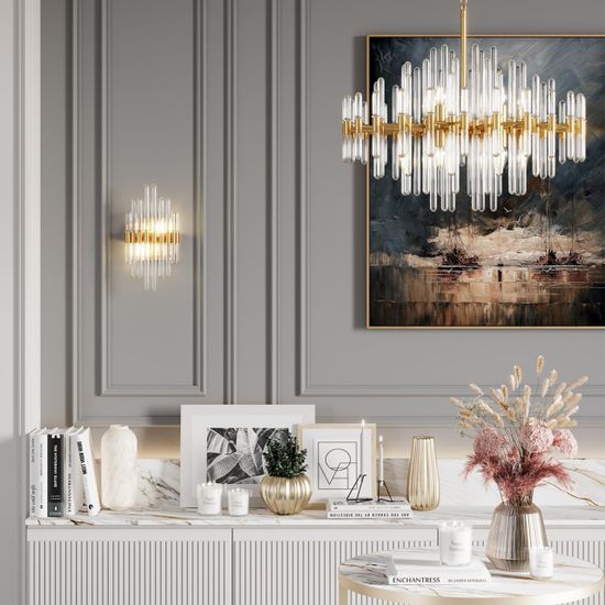 4988/8 HALL ODL22 661 золотой/стекло Люстра E14 8*40W STIKA