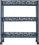 Этажерка 3-х секционная на колесиках "Keeplex Light" 58*18*69см, космический серый