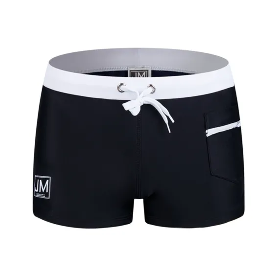 Мужские плавки боксеры черные JOCKMAIL JM702-2