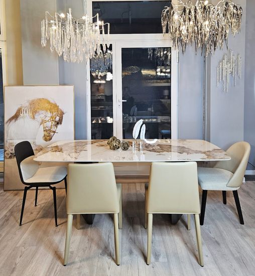 Стул Malin песочная кожа 