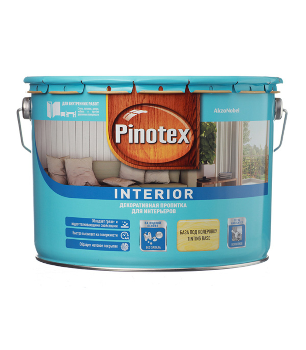 Защитная пропитка Pinotex Interior бесцветная (9л)