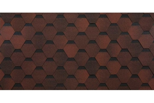 Гибкая черепица ТЕХНОНИКОЛЬ SHINGLAS Оптима Красный