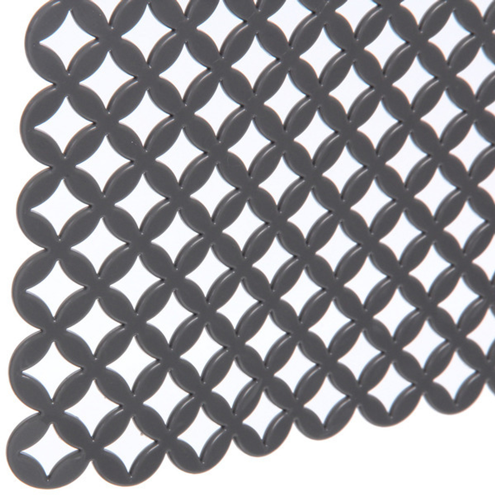 Коврик для раковины «Плетенка» 30*28см серый