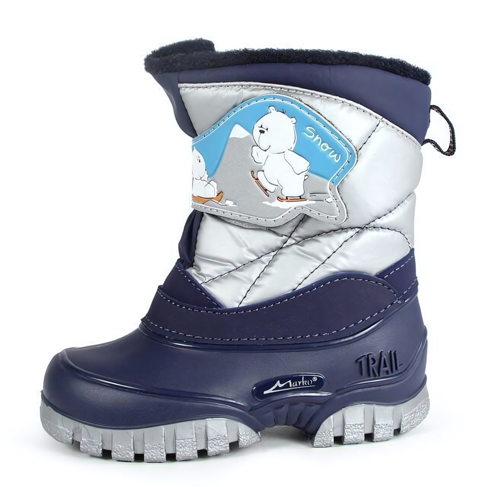 Марко Сапожки 26 синий/серый 949152